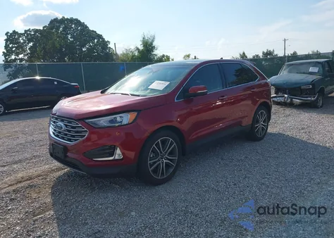 2019 Ford Edge Titanium z USA, uszkodzony, nr VIN 2FMPK4K99KBB60595